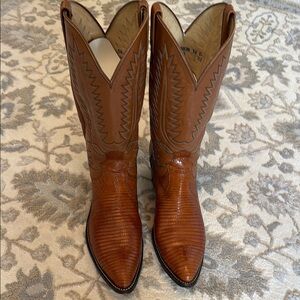 Dan Post Lizard / Leather Cowboy Boots